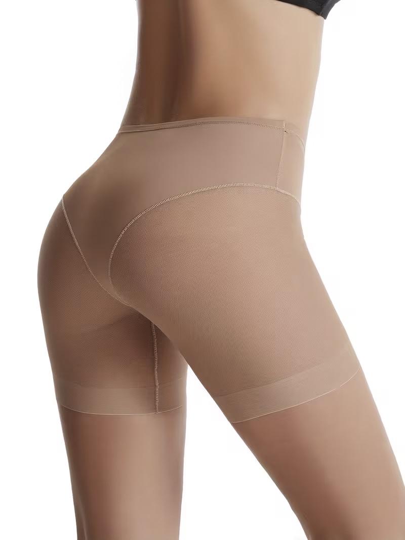 Mid-Waist Slimming Body Shaping Briefs - Women s Tummy Control Safety Shorts