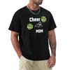 Cheer Mom Green Yellow T-Shirt Vintage T Shirts Plus Sizes Quick Drying Graphic Tee Shirt Men Graphic T Shirts