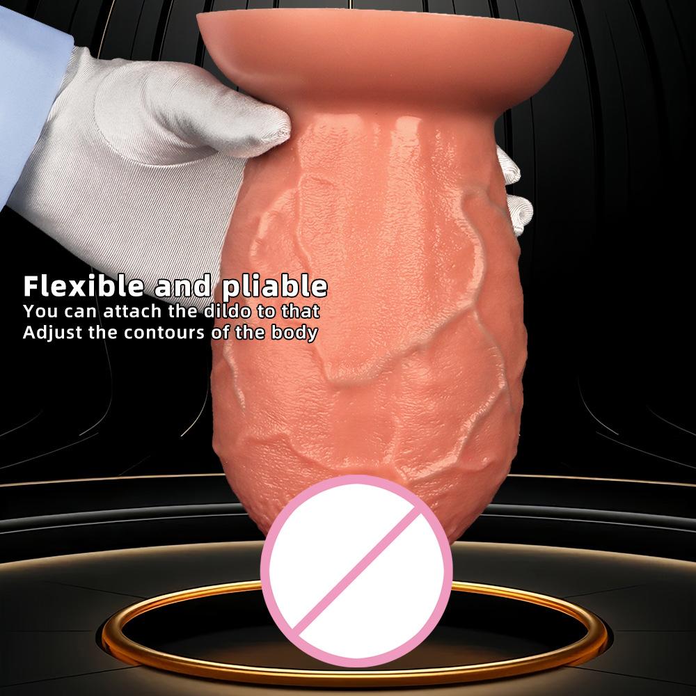 23 * 10CM Large And Oversized Anal Plug Penis Liquid Silicone Dual Hardness Simulation Oversized Dildo Adult Sex Toy