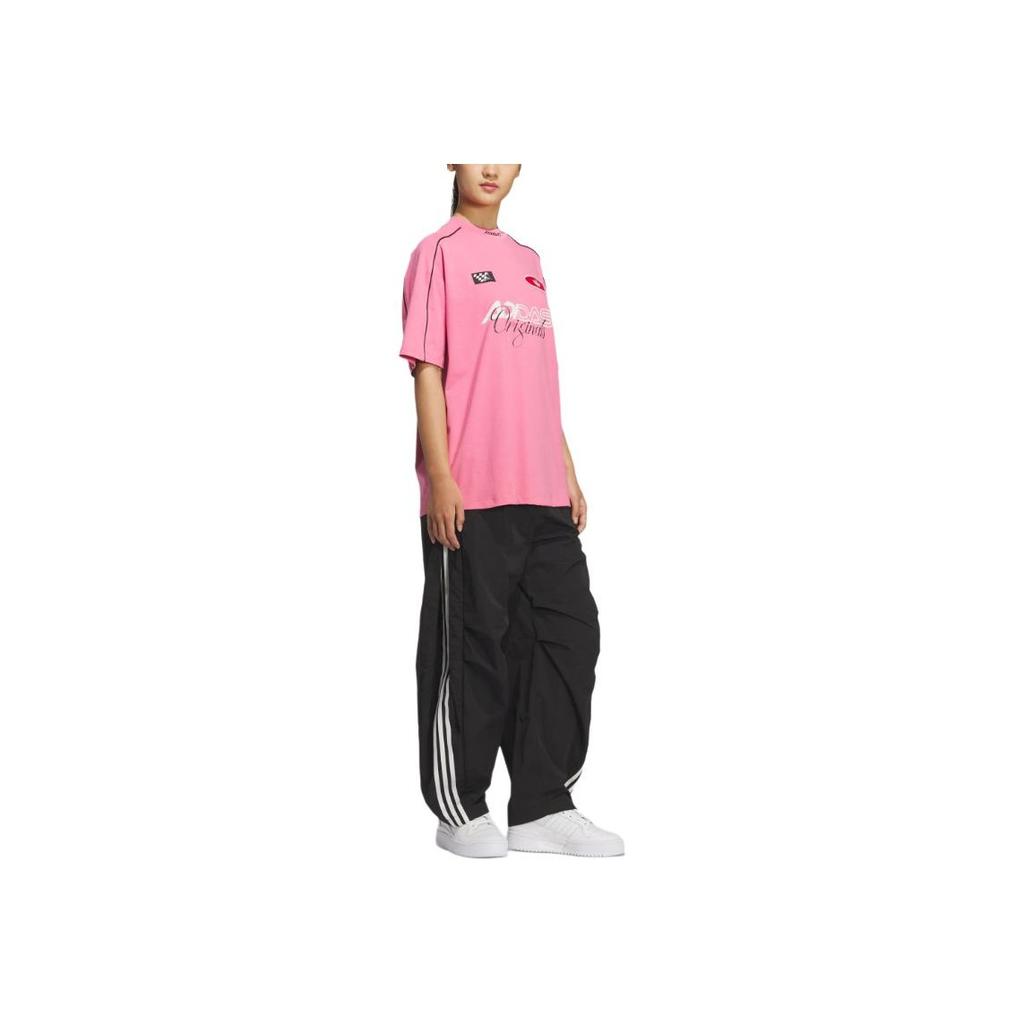 adidas Originals Moto Gfx T-Shirt Fashion Comfortable Sports Short Sleeve Ss25 Drop Shoulder T-Shirt Women Tops KG6679