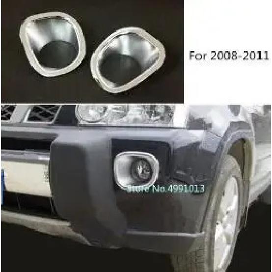 Car Eyebrow ABS Cover Front Fog Light Lamp Frame Stick Cover Trim 2PCs For Nissan X-Trail XTrail T31/Rogue 2008 2009 2010 2011
