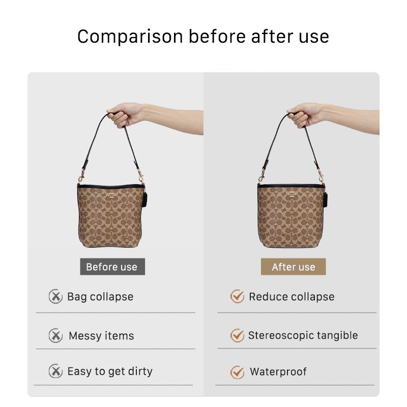 EverToner Dupont Paper Lining Storage Pouch Inner Liner Purse Portable Travel Insert Organizer For C-ch City 17 Tote Bag