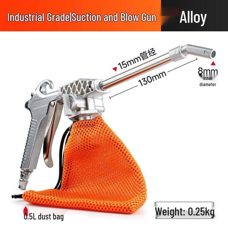 Dual-Purpose Pneumatic Vacuum and Blow Gun Air Pump Cleaner