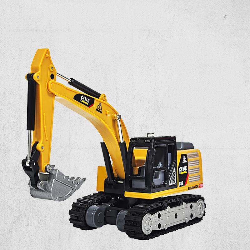 Electric Remote Control Excavator Simulation Alloy Engineering Vehicle Toy