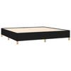 Maison Exclusive - Lattenrost-Bettgestell mit Matratze Schwarz 200x200 cm Stoff