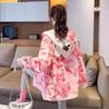 Felpa con Cappuccio e Zip Cartone Animato Hello Kitty per Donna e Uomo Abbigliamento Casual