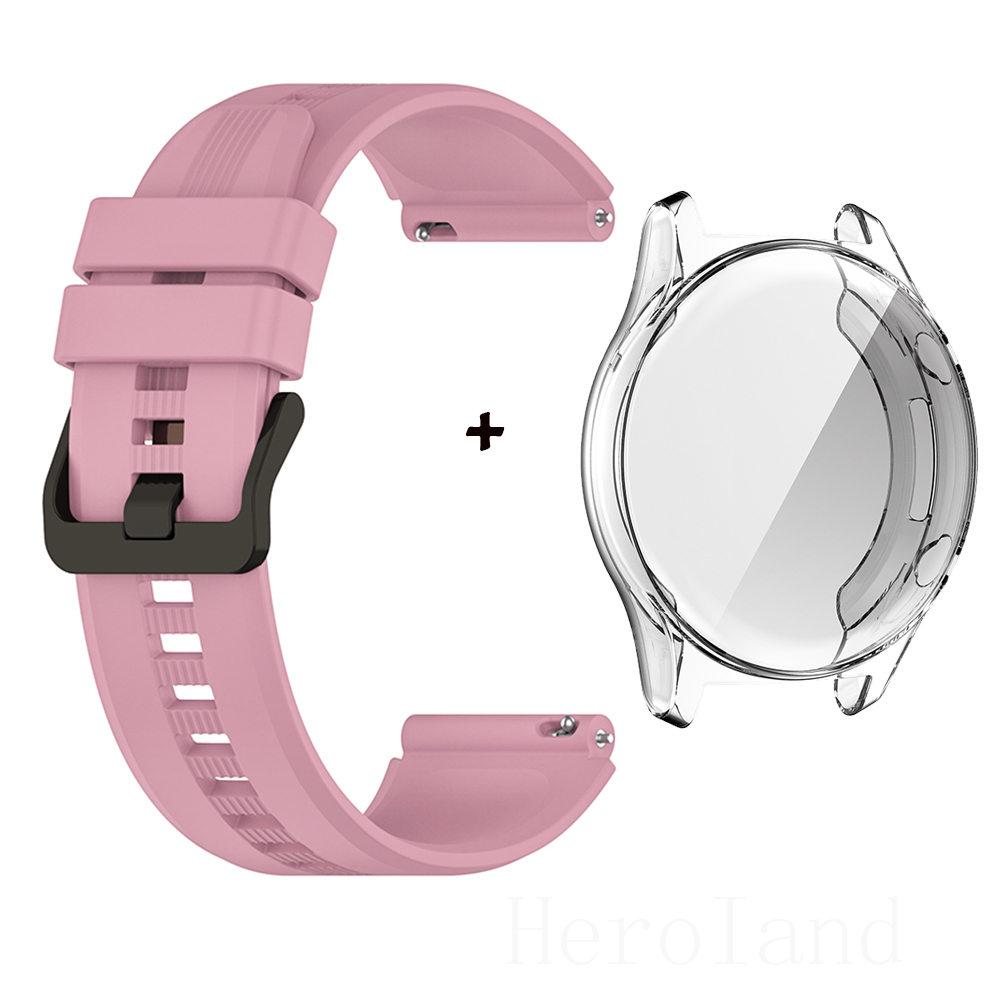 Bracelet 22MM WatchStrap For Honor Watch GS3 SmartWatch Watchband For HONOR Watch GS 3 Strap WristBand Silicone + Screen Case