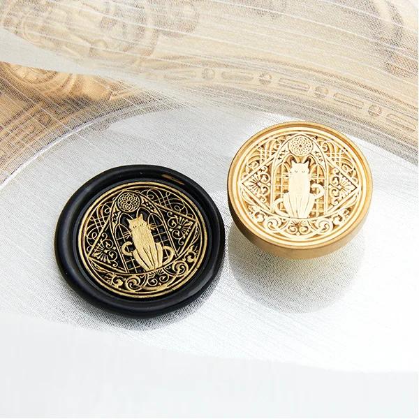 

Ретро Сургучная Печать Сменная Медная Головка Корона Любовь Океан Кот Масло Луна Живопись Винтажный Конверт Инструмент для Хобби DIY Украшение Ремесло