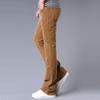 Men's Spring & Autumn Flared Corduroy Pants – Korean Style, Stretch Slim Fit