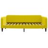 VidaXL Lit de repos jaune 100x200 cm velours 354098
