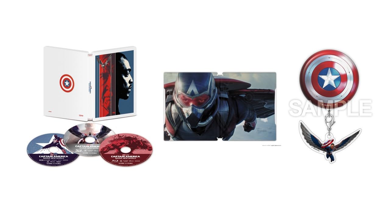 

Captain Brave New World 4K UHD 3D Set Edition Includes a Charm and Button Badge Collection America + + Blu-ray (Limited Steelbook) [Blu-ray]