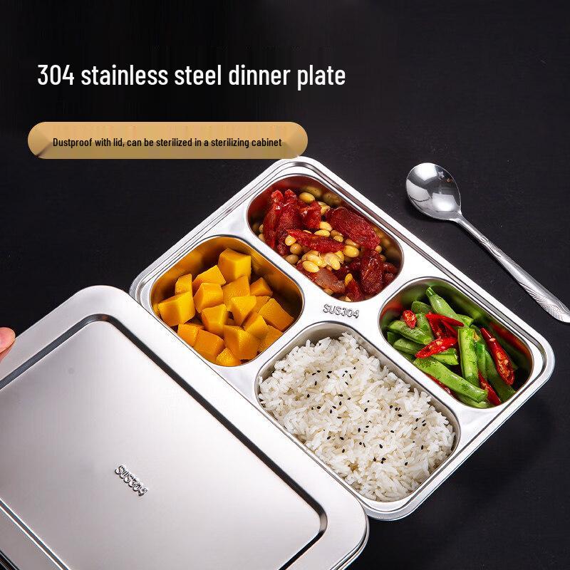 DM 304 Edelstahl geteilte Essensschale