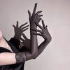 Glossy Hands with Fine Threads, Ultra-thin and Smooth Lace Trim, Finger-separated Glossy Five-finger Gloves, Pure Erotic Hand Sleeves, Props.