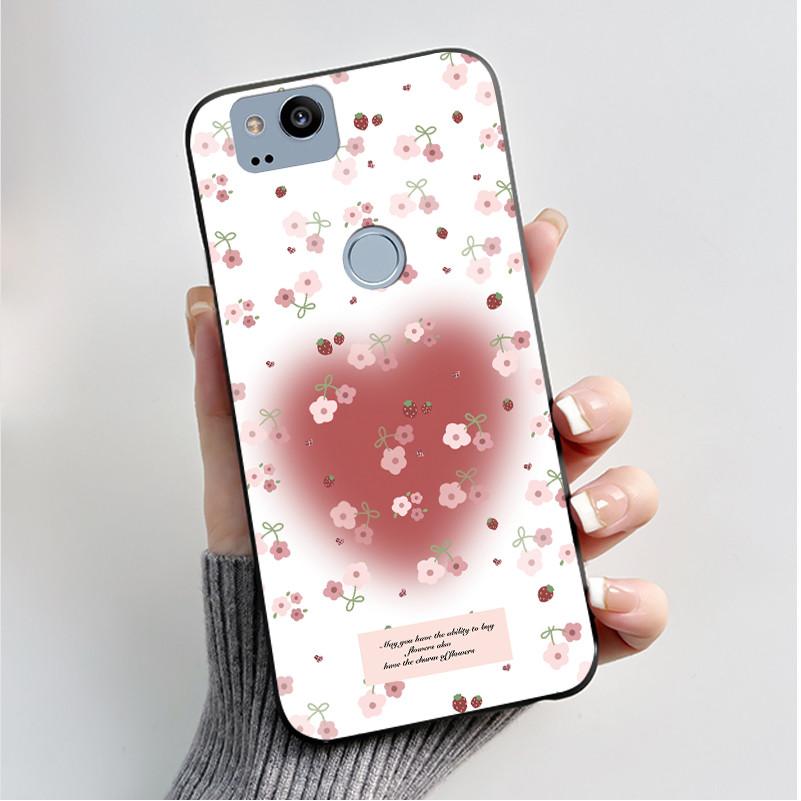 Pattern Case For Google Pixel 2 XL Pixel2 Funda Soft Silicone Shell For Google Pixel 1 XL Pixel1 Cover Cute Flower Casing Coque