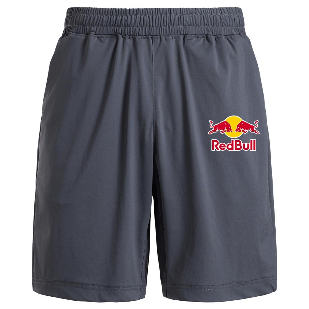 Red Bull Summer High-elastic Comfortable Men Sports Casual Elastic Waist Shorts for Outer Wear S