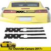 Car Styling Carbon Fiber Rear  Decoration Stickers for Chevrolet Camaro 2017- 1Pcs Black U.S.Flag Exterior Accessories