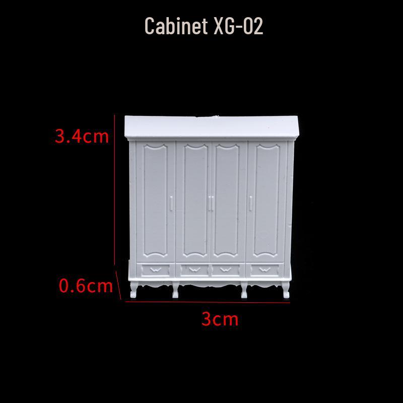 1:50 Scale Model Materials: Sand Table, DIY Indoor Furniture, Wardrobe, Bedside Table, Bookshelf, Wine Cabinet