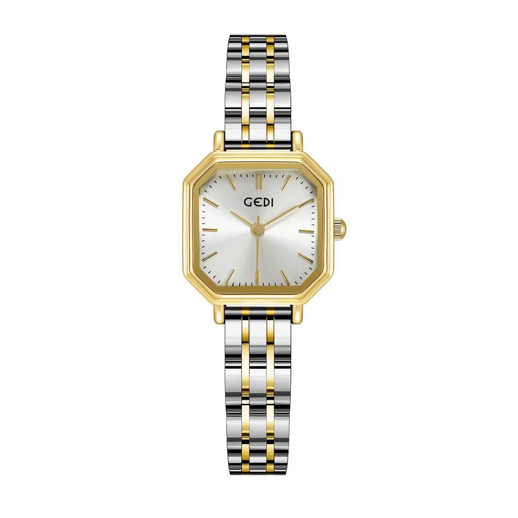 Fashion Polygonal Women'S Watch Niche High-End Quartz Watch Waterproof Stainless Steel Women'S Watch