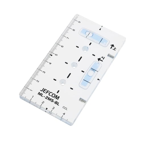 JEFCOM Slim Blue Level, Vertical/Horizontal, with Center Hole for Hole Saws, ML-2MS-BL