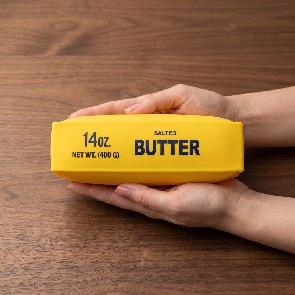 Hand loslassen Langsamer Rückprall Knetspielzeug Sensorisch Entspannend Geschenk Großer Butterriegel Knetspielzeug Dehnbar 20cm Realistische Käsekuchenriegel
