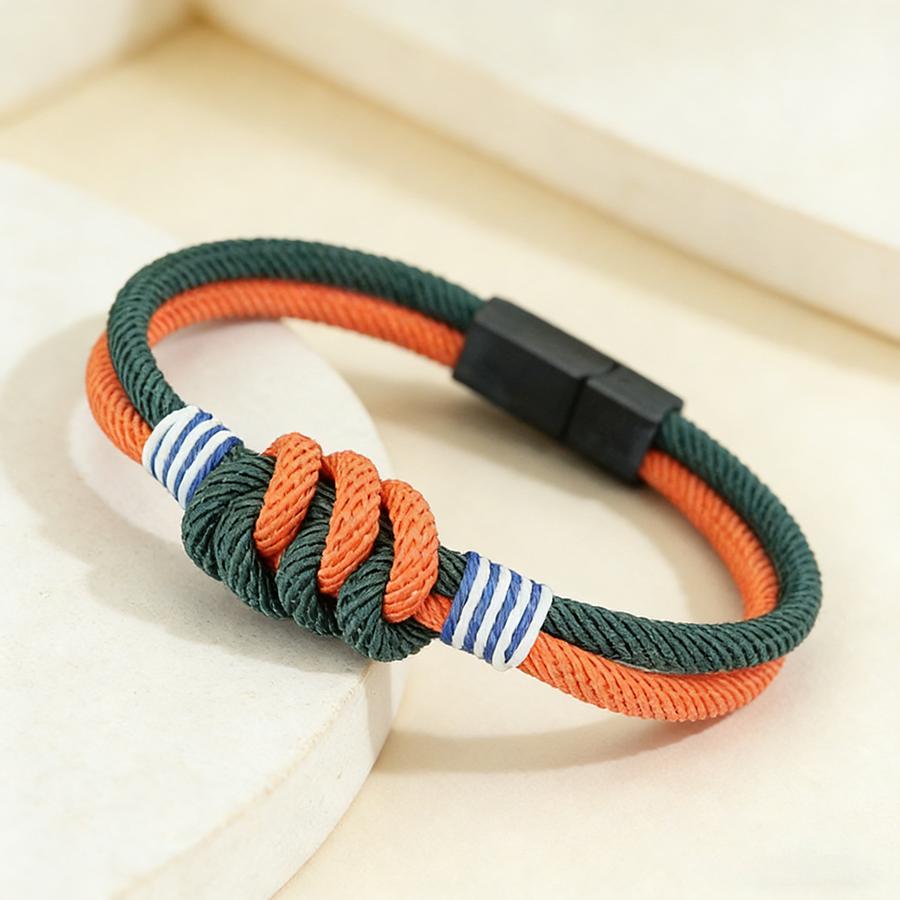 Noter Stylish Handmade Braided Wristband String Bracelet Classic Color Block Design Selected Grade A Rope Charm Braslet Bangle