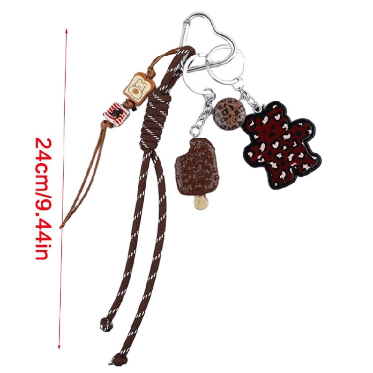 Bag Pendant Charm Braided Rope Keychain Bag Charms for Purse Handbags Bag Accessories Car Key Charm for Women Men Gifts