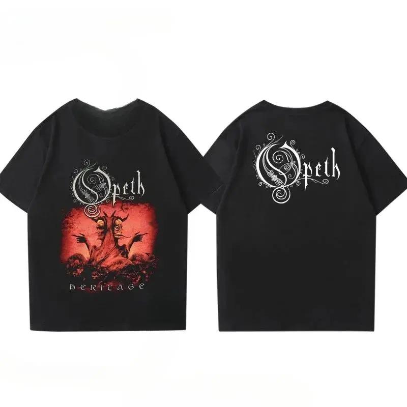 Opeth "Heritage" Classic Album Art Graphic Print Vintage Progressive Death Metal Band Merch Streetwear T-Shirt Top for Opeth Fans Metalheads