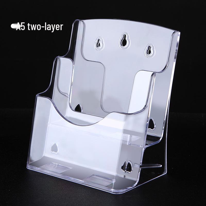 A4 Acrylic Three-Layer Brochure and Leaflet Display Stand