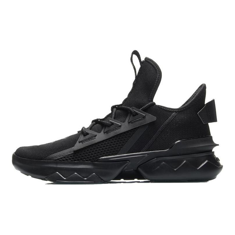 Li Ning Slip Resistant Abrasion Resistant Low Top Sports Casual Shoes Men's Black AGLQ073-3