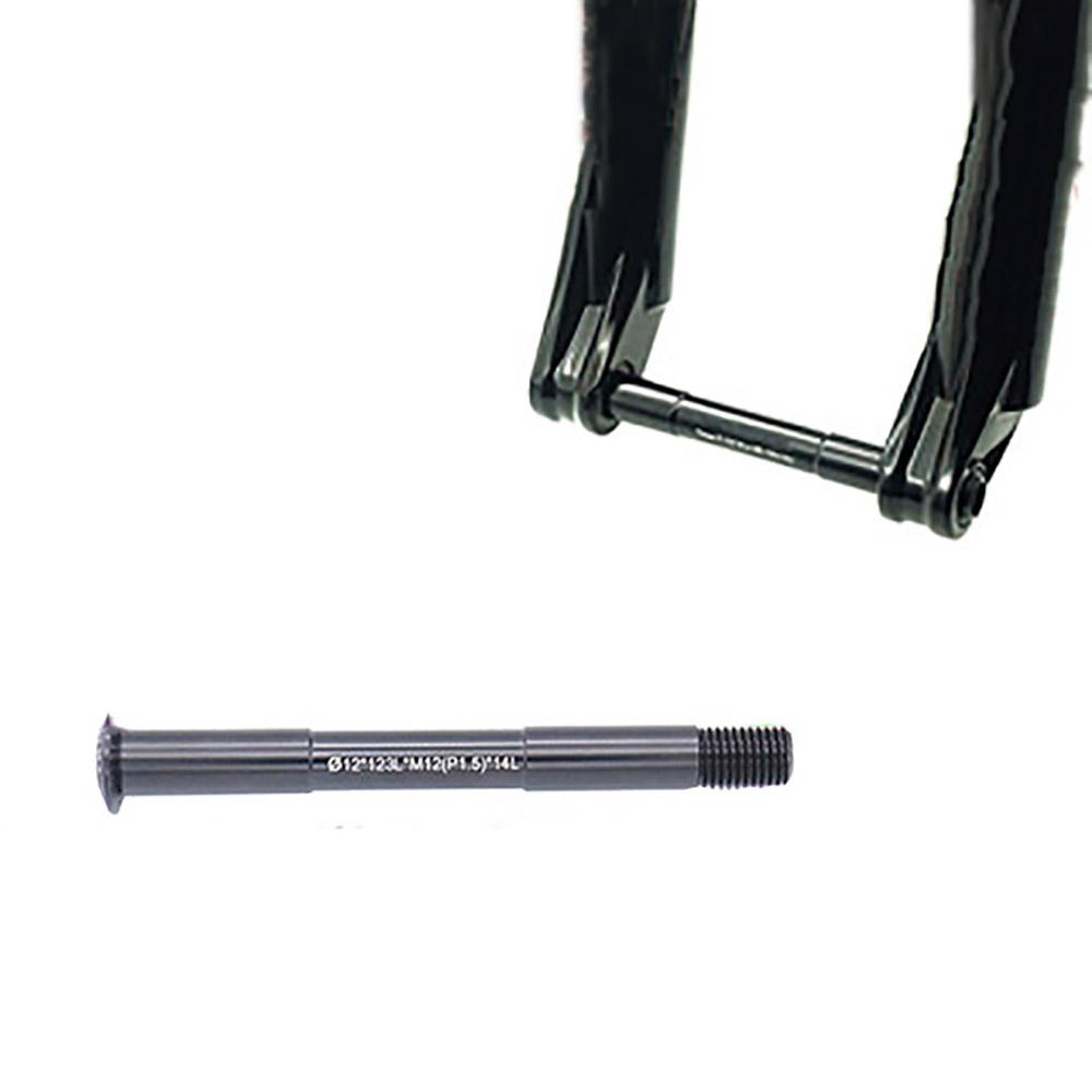 

Front Thru Axle 100* 12mm-123mm M12 Black For Mountain Bike Road Bike