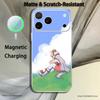 P-Pretty Anime D-Derby Cute For iPhone 17,16,15,14,13,12,11,Pro,Max,Plus Transparent White Phone Case Magnetic Wireless Charging
