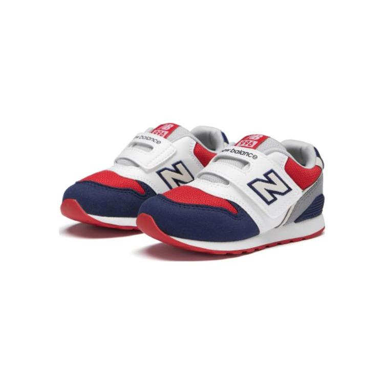 New Balance NB 996 Durable Breathable Low-Top Running Shoes White Red Blue Infant And Toddler