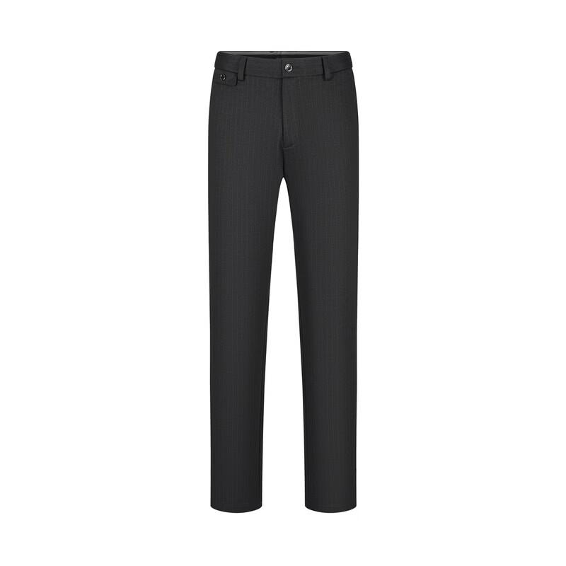 Seven Men's Wool Blend Brushed High-Elastic Business Casual Trousers