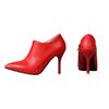 Elegant Ankle Boots for Women Pumps Fashion Sexy Point Toe Red White Black High Heel Party Wedding Shoes Ladies Large Size