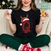 Christmas Reindeer Alphabet TShirt Family Matching Outfits for Parents Kids Couple Xmas Party Holiday Vacation T-shirts Gift