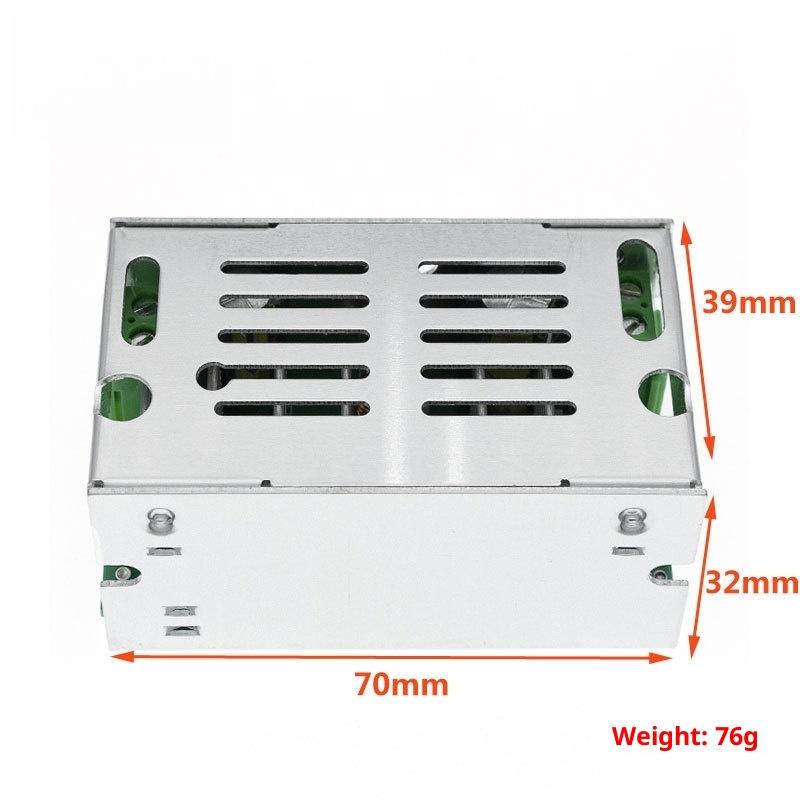 1Pcs 6V-55V 10A Step Up Voltage Charger Power Supply Module With Aluminum Shell Case Box 200W MAX DC-DC Boost Converter