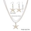 New Beach Bohemian Starfish Pendant Earrings Ocean Versatile Personality Necklace Women's Jewelry Set