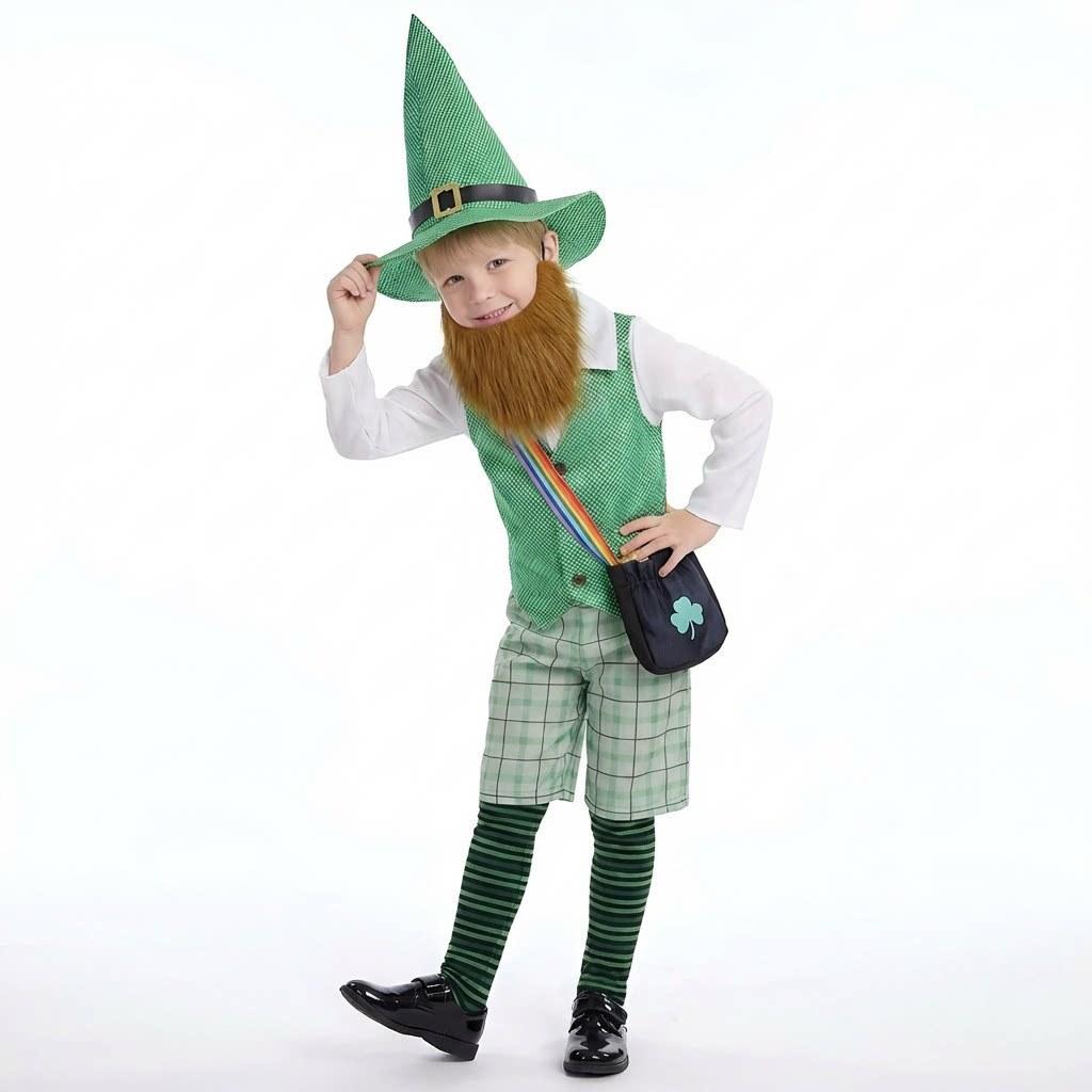 St Patricks Day Cosplay Costume For Children With Felt Fabric For Stage Performances And Parties