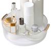 360 Rotating Cosmetic Organizer Texture Storage Rotating Makeup Desk Organizer with Handle for