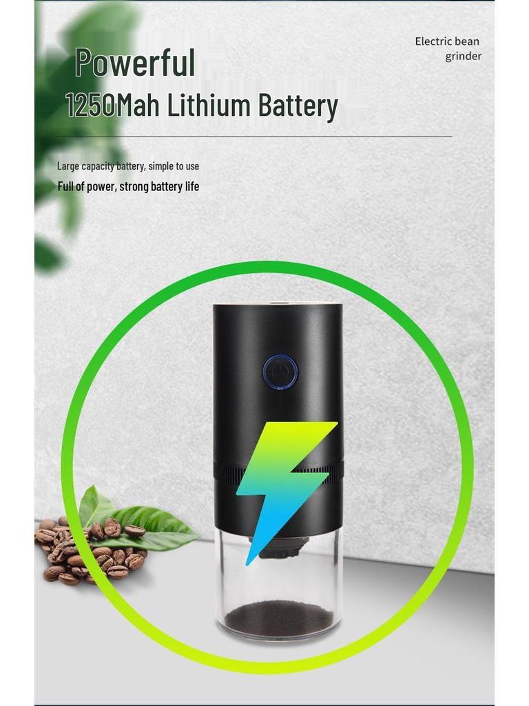 Compact Manual Electric Coffee Bean Grinder