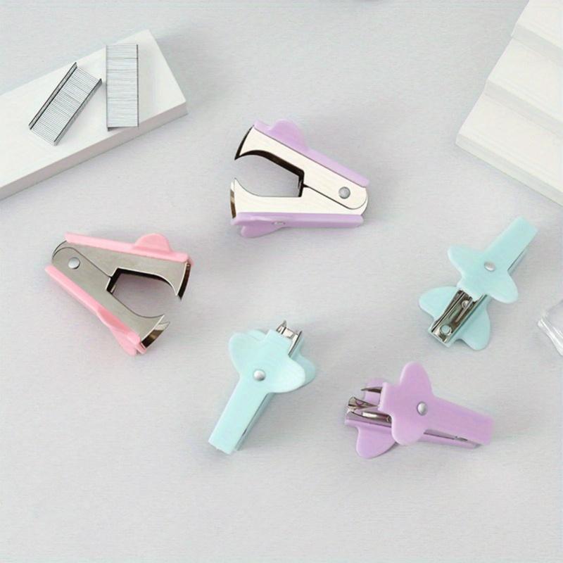 

2Pcs Random Colors Office Desktop Staples Stapler Remover Stationery Tools Staple Remover for Office Desk Accessories White