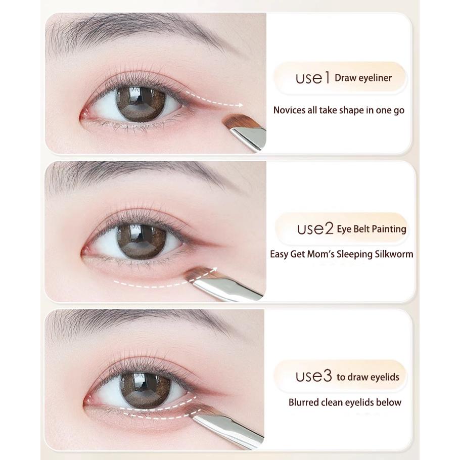 Sickle Eyeliner Brush Eyeshadow Blade Brush Detail Brush Diagonal Eyebrow Brushes Undereyelid To Sleeping Silkworm Makeup Tools