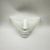 Cyberpunk Half Face Mask Cosplay Costume Party Halloween Sci-Fi Roleplay Plastic Prop