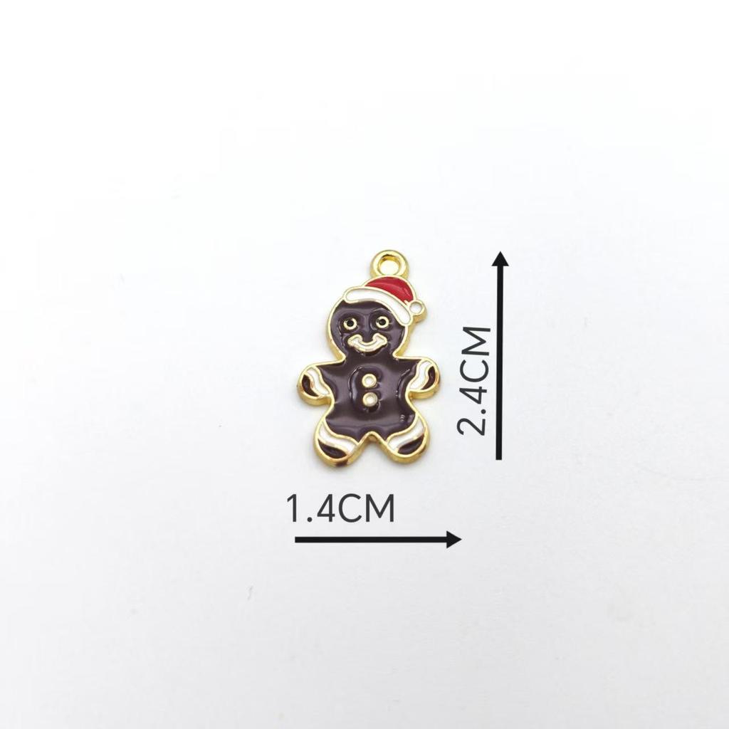 Christmas Snowman and Tree DIY Enamel Pendant Accessories