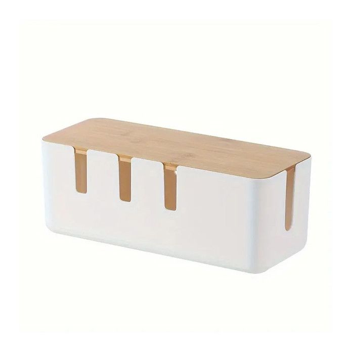 Aufbewahrungsbox Kabelmanagement - Unisex - Weiß - Große Kapazität - Sicher - Modernes Design
