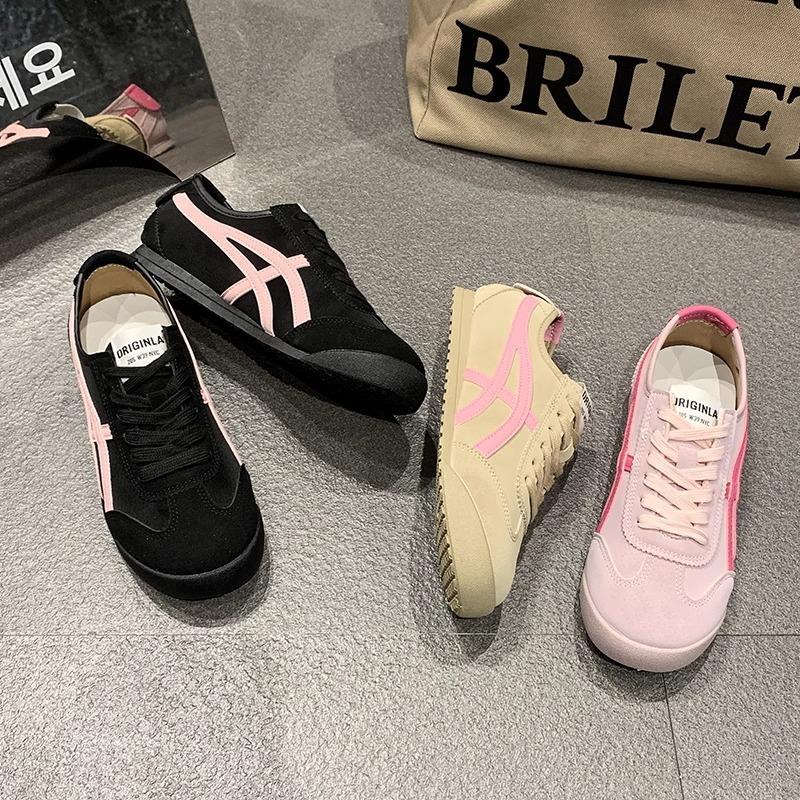 Retro German Training Shoes Women's 2025 New Spring and Summer Breathable Soft-soled Casual Sports Shoes Popular Lightweight Forrest Gump White Shoes