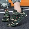 Children's Camouflage Shoes Velcro Running Shoes Lightweight Sports Shoes Student Outdoor Training Shoes