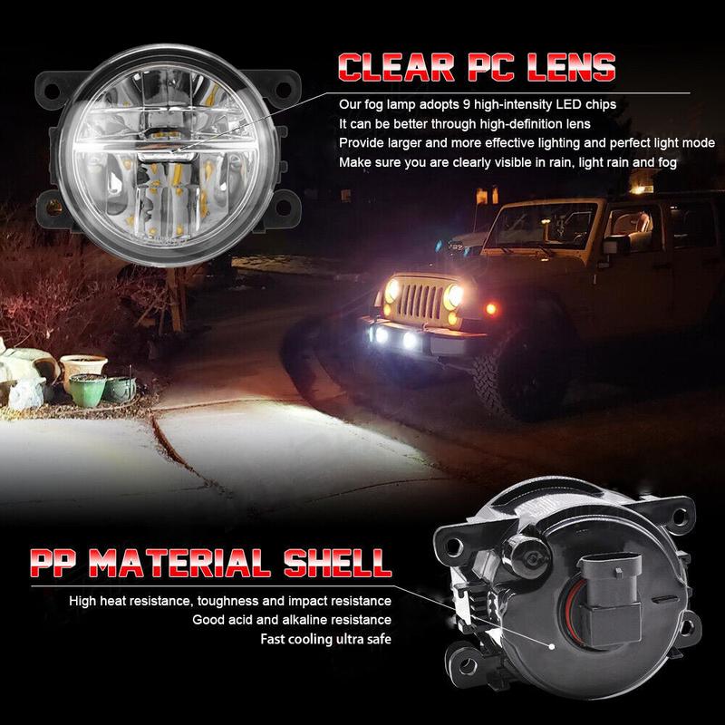 For Porsche Cayenne 955 2002-2010 Fog Lights LED Fog Light For Porsche Cayenne 2011-2015 Foglights Fog lamp Headlight Lamp