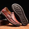 Men's Handmade Leather Shoes Casual Slip On Loafers Men's Flats Moccasins