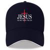 Jesus The Way Truth The Life Cross Baseball Cap Polyester Adjustable Unisex Outdoor Sports Cap